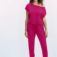 Luna One-Shoulder Pocket Jumpsuit