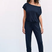 Luna One-Shoulder Pocket Jumpsuit