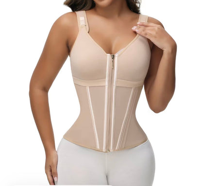 Shapewear for Women with Bra Tummy Control Girdle Workout Shapewear with Adjustable Shoulder Straps