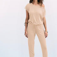 Luna One-Shoulder Pocket Jumpsuit