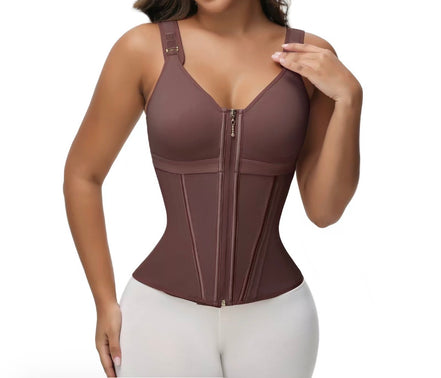 Shapewear for Women with Bra Tummy Control Girdle Workout Shapewear with Adjustable Shoulder Straps