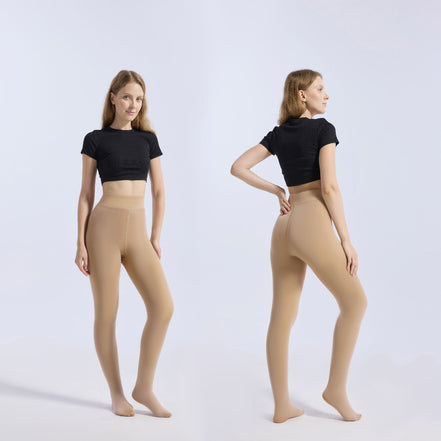 Women's Sheer Jumpsuit Pantyhose with Tummy Control