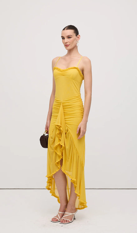 Womens Ruffled Halter Dress