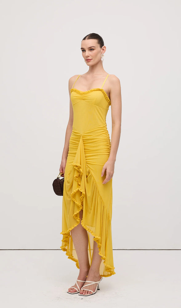 Womens Ruffled Halter Dress