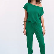 Luna One-Shoulder Pocket Jumpsuit