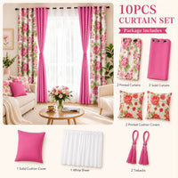 10 PCS Curtain set