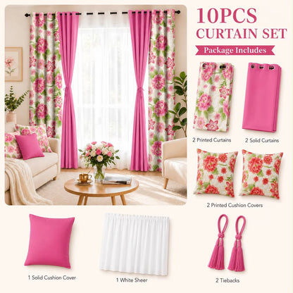 10 PCS Curtain set