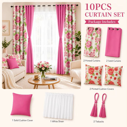 10 PCS Curtain set