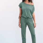 Luna One-Shoulder Pocket Jumpsuit