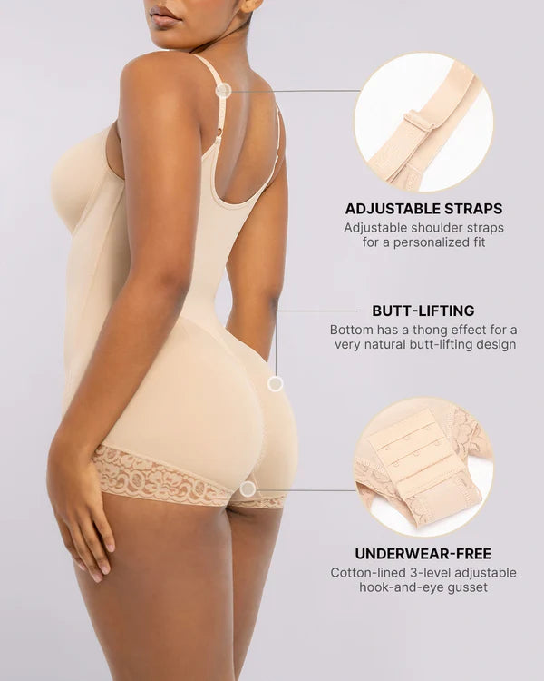 Full body sculpting brief cut for a hourglass effect silhouette