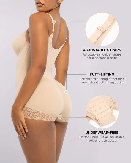 Full body sculpting brief cut for a hourglass effect silhouette