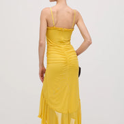 Womens Ruffled Halter Dress