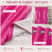 Modern Luxury 3 Piece Curtain Set with Geometric Pattern - 52x94 Window Drapes, 
10 Colors Available