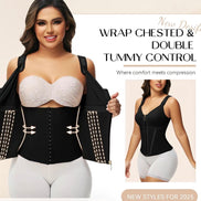 Shapewear for Women with Bra Tummy Control Girdle Workout Shapewear with Adjustable Shoulder Straps
