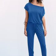 Luna One-Shoulder Pocket Jumpsuit