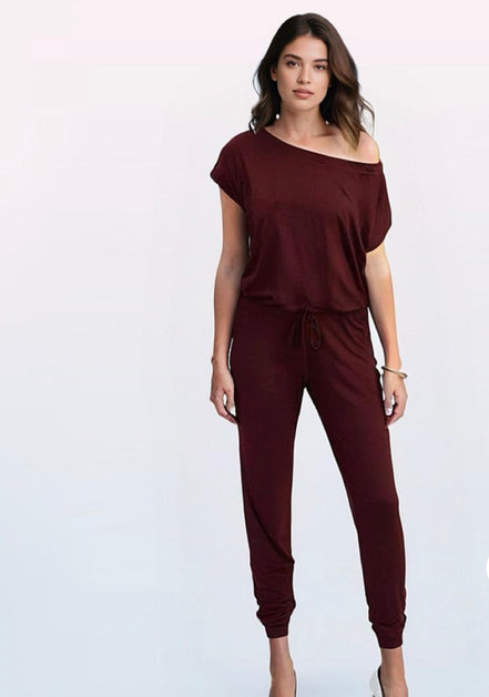 Luna One-Shoulder Pocket Jumpsuit
