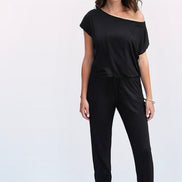 Sleeve Pocket Women's Jumpsuit