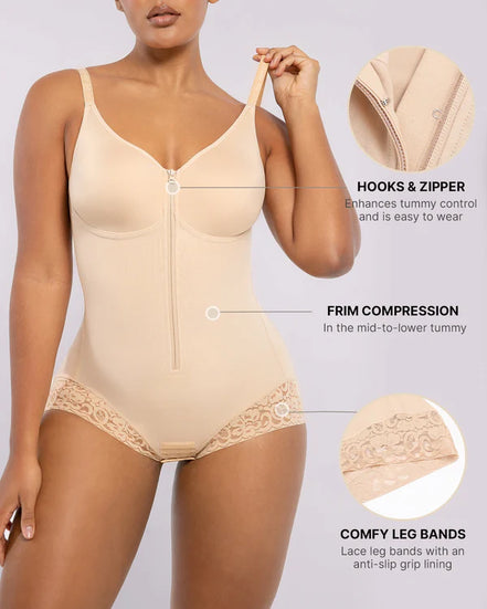 Full body sculpting brief cut for a hourglass effect silhouette