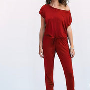 Luna One-Shoulder Pocket Jumpsuit