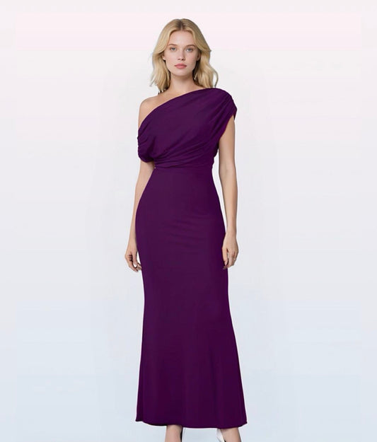Elegant Sleeveless Off-Shoulder Formal Party Dress
