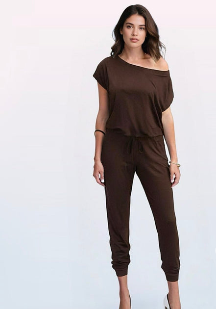 Luna One-Shoulder Pocket Jumpsuit