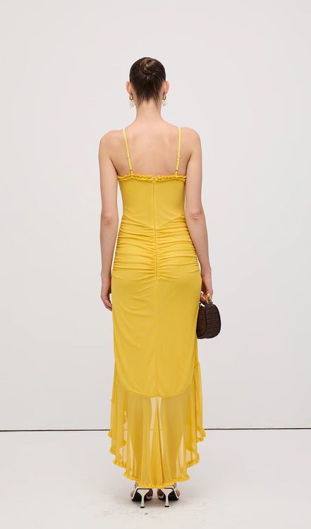 Womens Ruffled Halter Dress