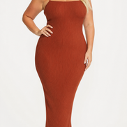 Lena Ribbed 2-in-1 Maxi Dress