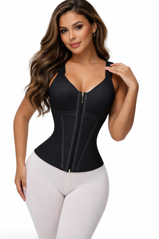Shapewear für Damen mit BH Bauchkontrolle Korsett Workout Shapewear mit verstellbarem Schultergurt