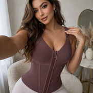 Shapewear for Women with Bra Tummy Control Girdle Workout Shapewear with Adjustable Shoulder Straps