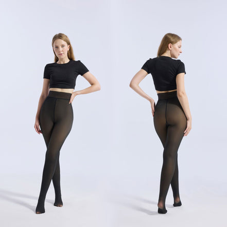 Women's Sheer Jumpsuit Pantyhose with Tummy Control