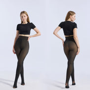 Women's Sheer Jumpsuit Pantyhose with Tummy Control