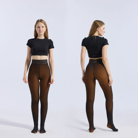 Women's Sheer Jumpsuit Pantyhose with Tummy Control