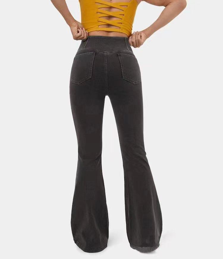 Luca High-Waisted Flared Denim Pants