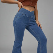 Luca High-Waisted Flared Denim Pants