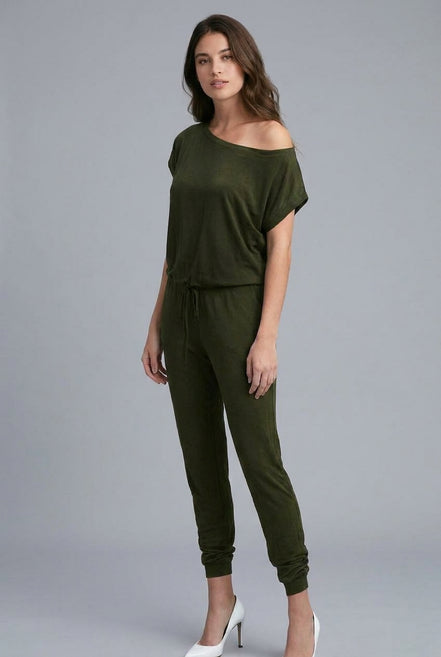 Luna One-Shoulder Pocket Jumpsuit