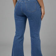Luca High-Waisted Flared Denim Pants